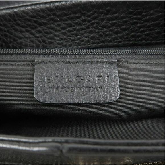 💎✨Authentic✨💎BVLGARI Logo Mania Canvas Leather 2Way Bag Shoulder Bag - Picture 15 of 16